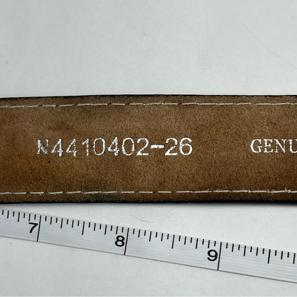 Nocona Western Belt Youth Horse Bronco Rider Buckle Brown Leather Belt 26" - Picture 6 of 8